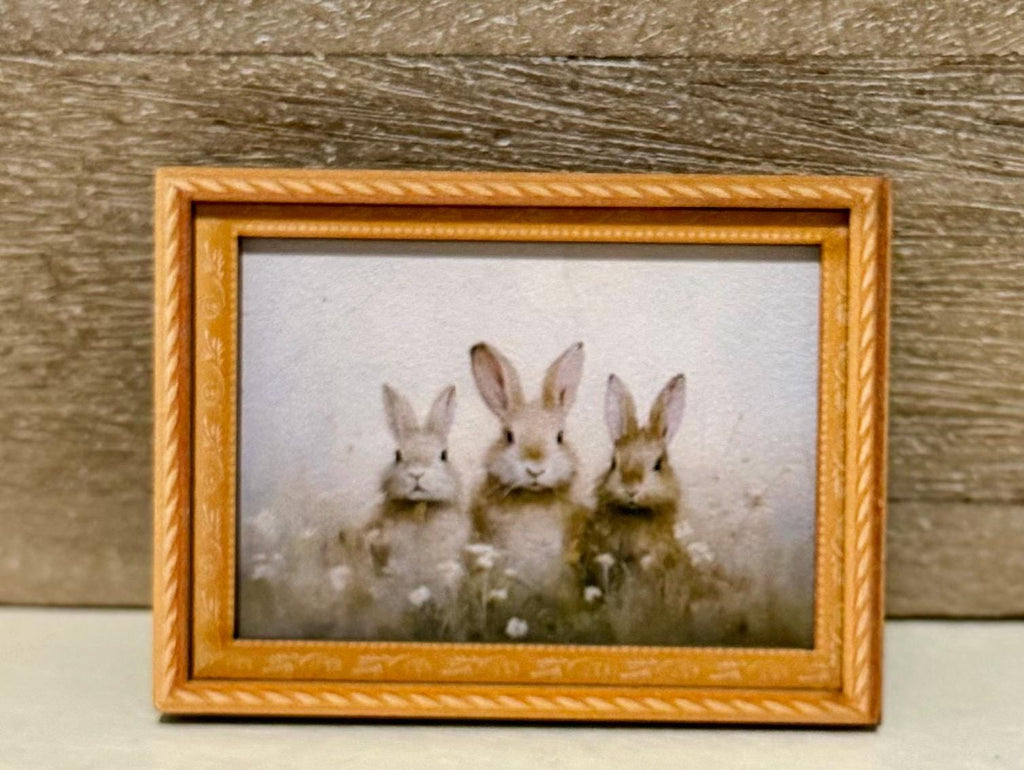 Decorative art framed Easter Bunny magnets