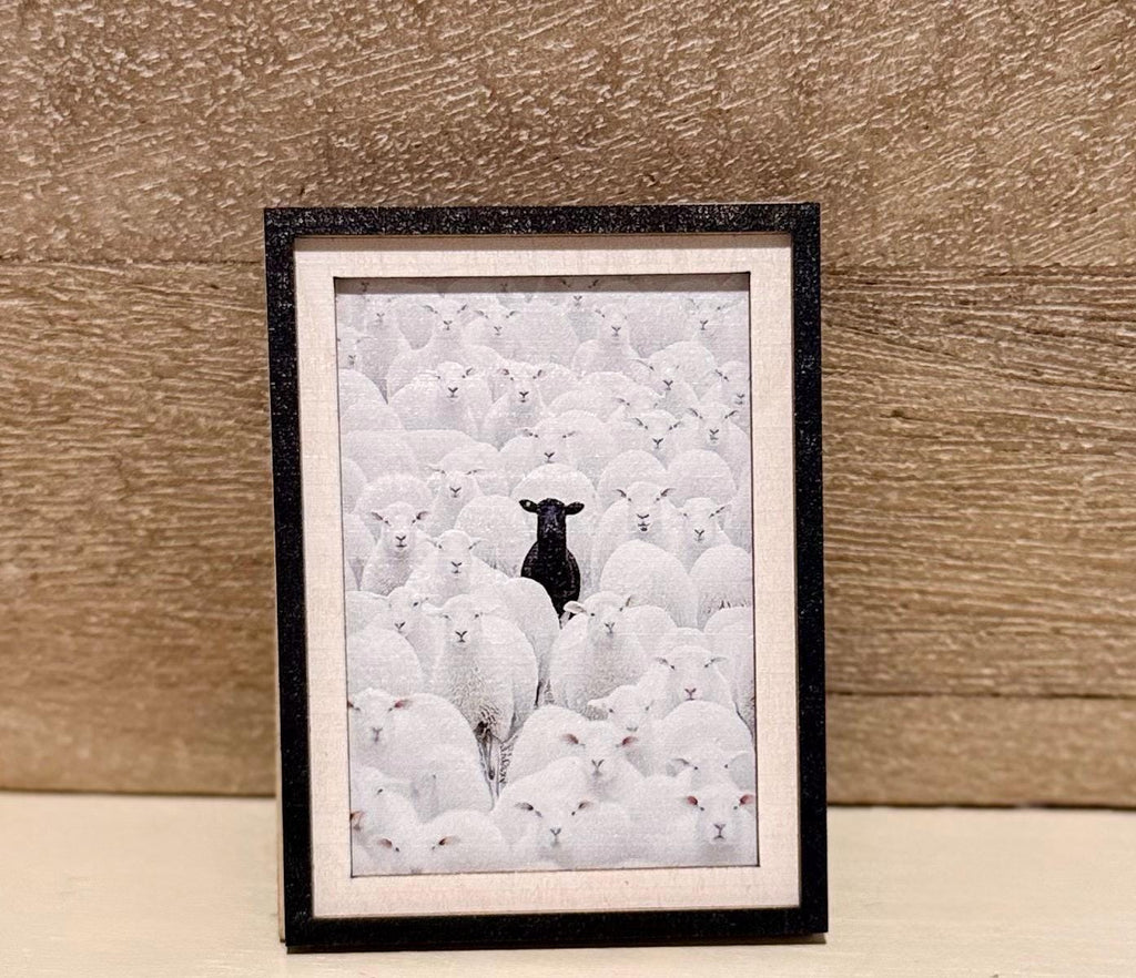 Decorative art framed fridge magnets-sheep