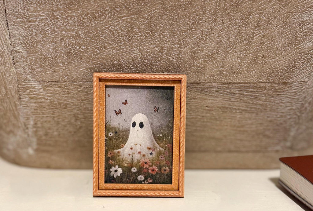 Decorative ghost art framed fridge magnets