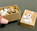 Miniature Easter Bunny Gift Box with miniatures