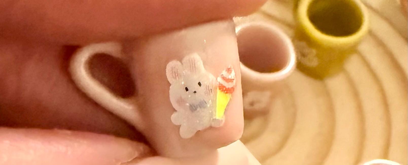 Miniature Easter Bunny coffee mugs