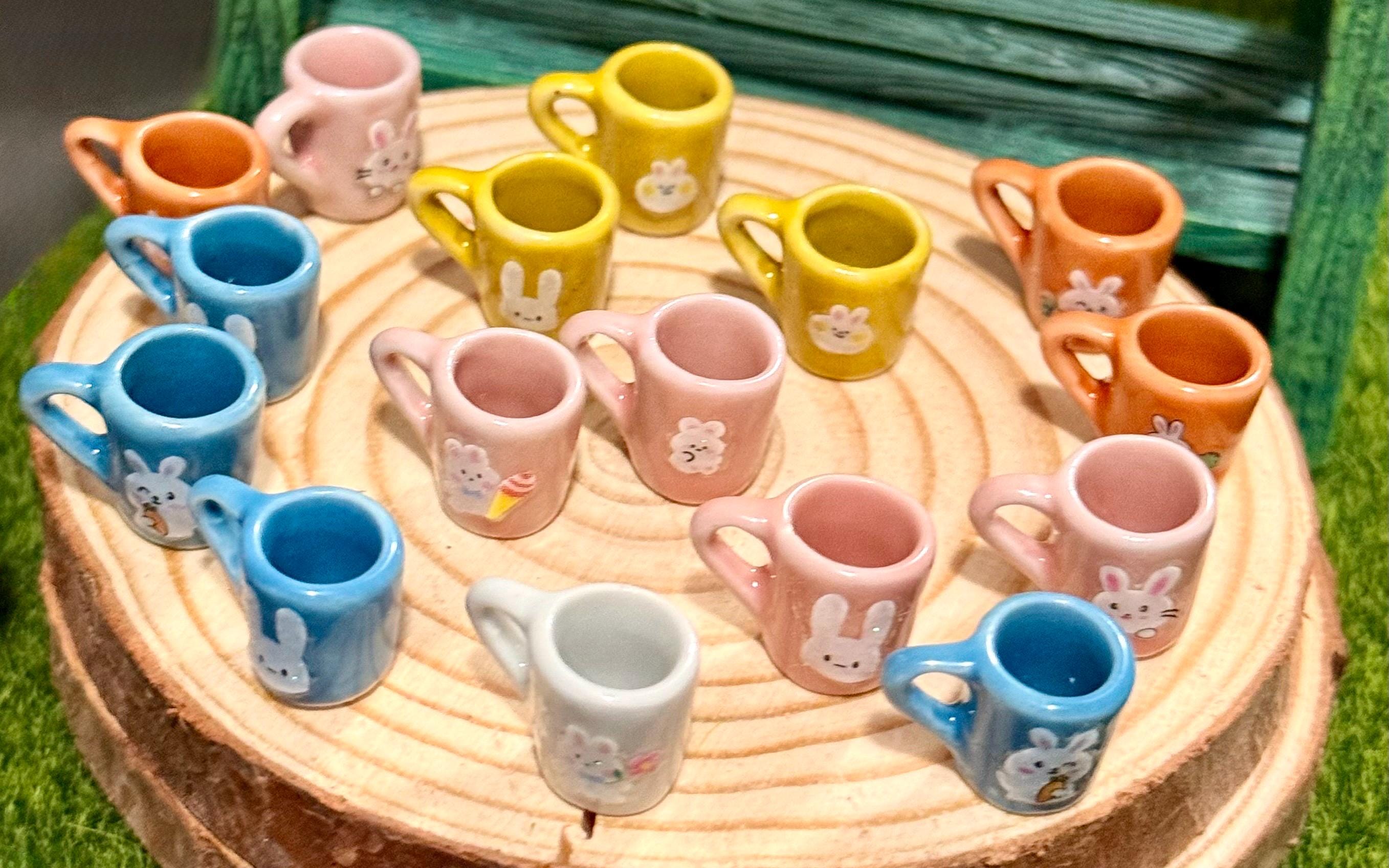 Miniature Easter Bunny coffee mugs