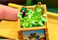 Miniature St. Patrick's Day Crate: Leprechaun, Horseshoe, Clovers