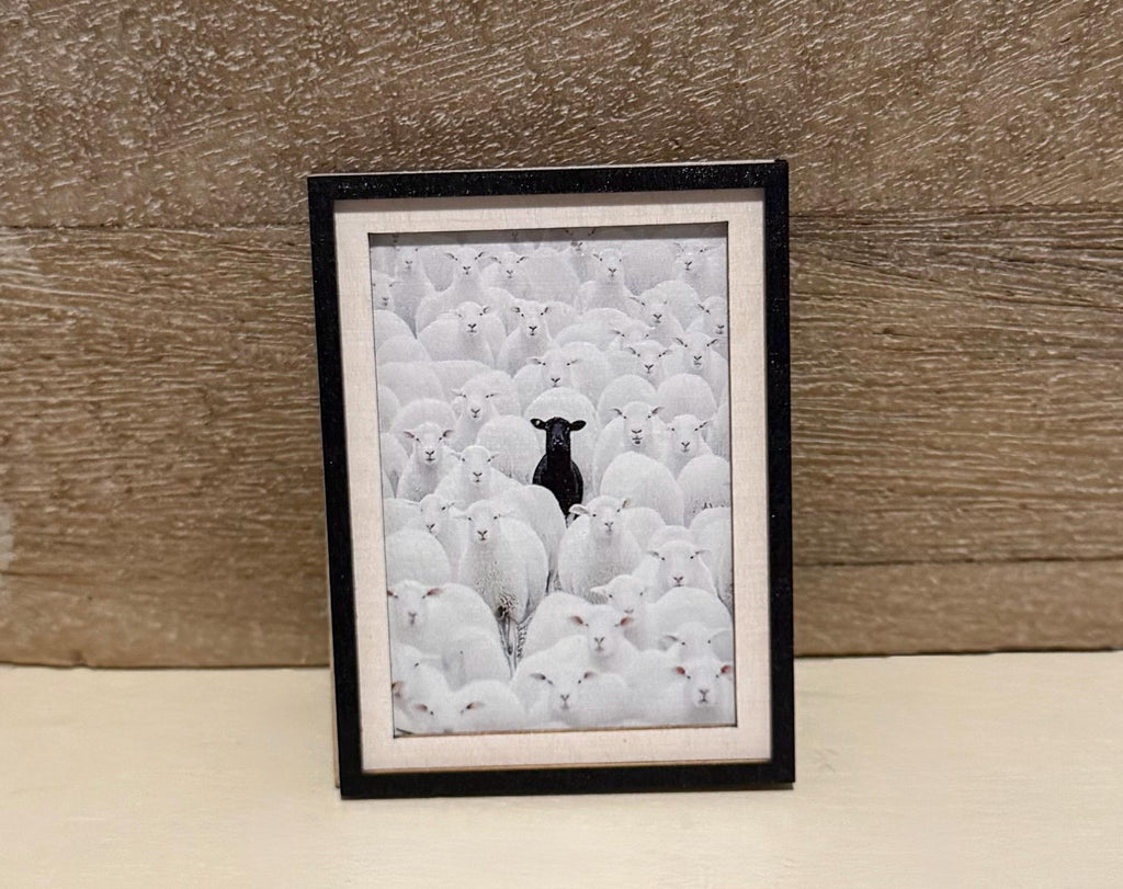 Decorative art framed fridge magnets-sheep