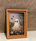 Decorative ghost art framed fridge magnets
