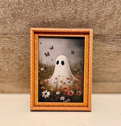 Decorative ghost art framed fridge magnets