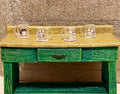 Miniature Cat Beverage Cups Set: Dollhouse Scale Drinkware for Decor