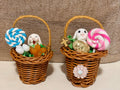 Miniature Easter Basket Filled- With Bunny