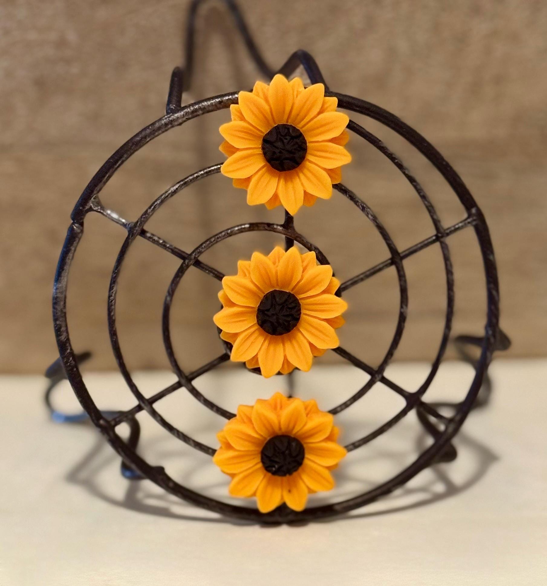 Colorful Sunflower Magnets : set of 3