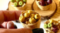 Miniature apples in a basket