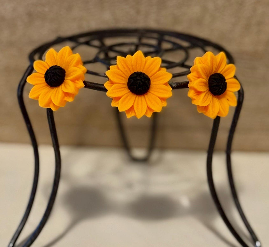 Colorful Sunflower Magnets : set of 3