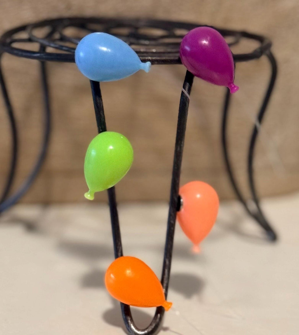 Colorful Balloon Magnets with string : set of 6-Birthday,celebration,Fun