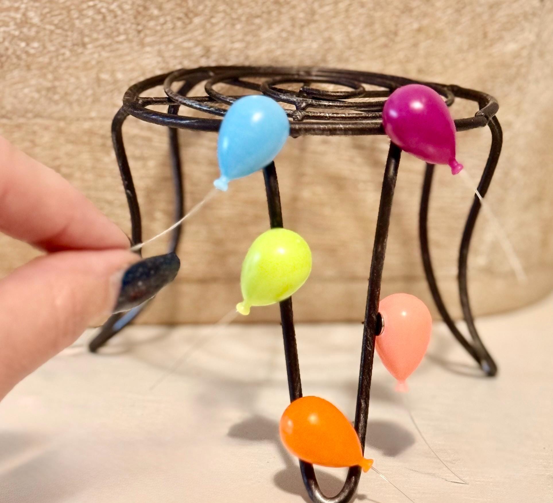 Colorful Balloon Magnets with string : set of 6-Birthday,celebration,Fun