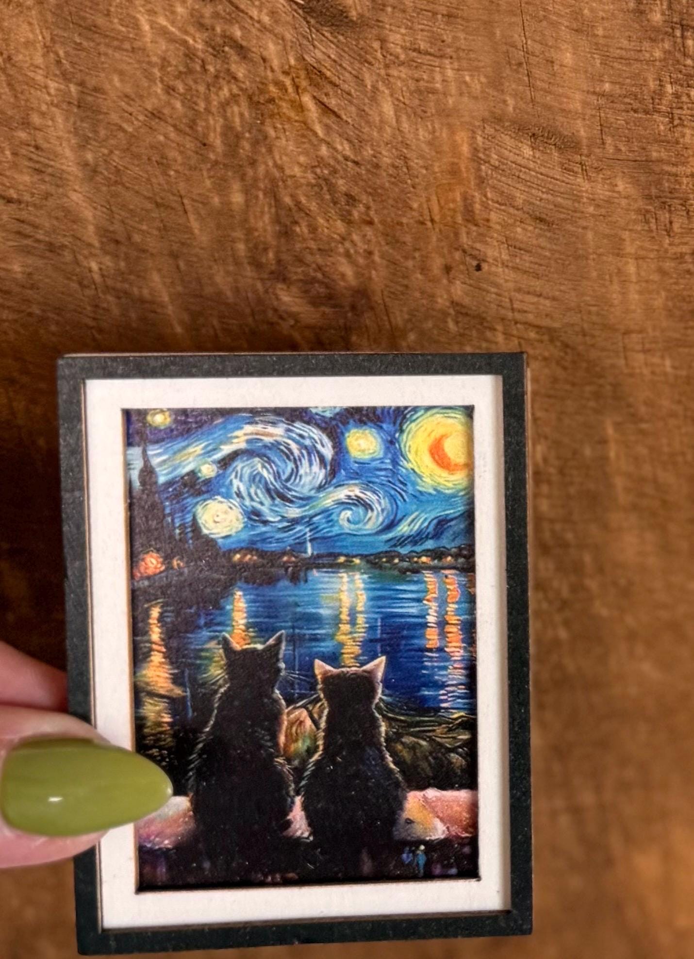 Decorative cat art magnets
