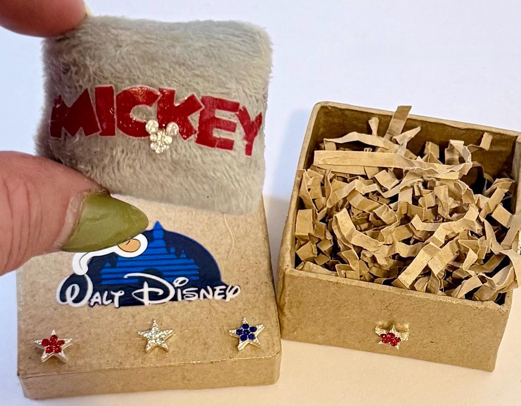 Miniature Mickey Mouse Disney Gift boxes with miniature throw pillows