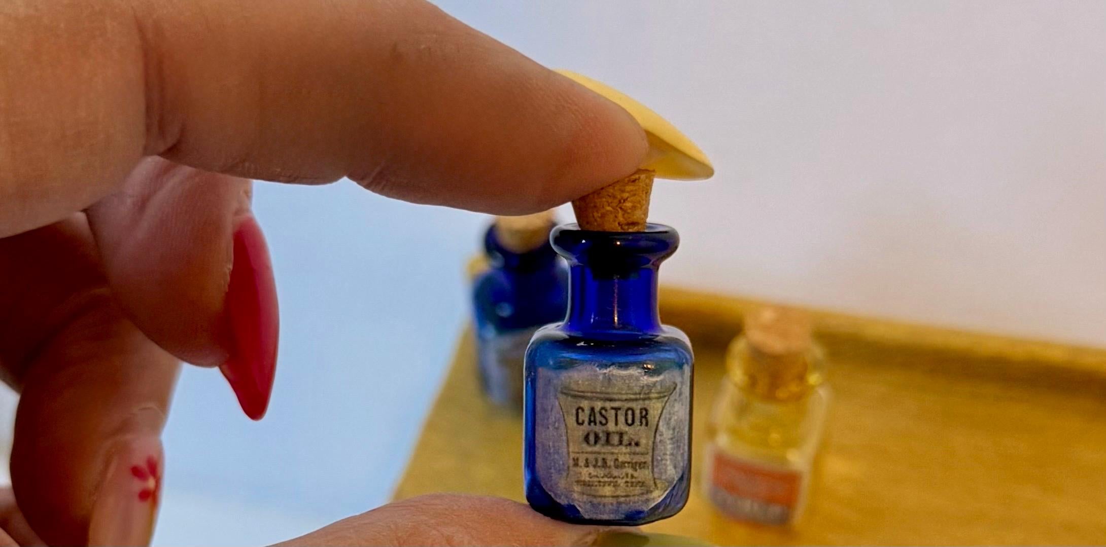 Miniature Vintage Designed Glass Jars