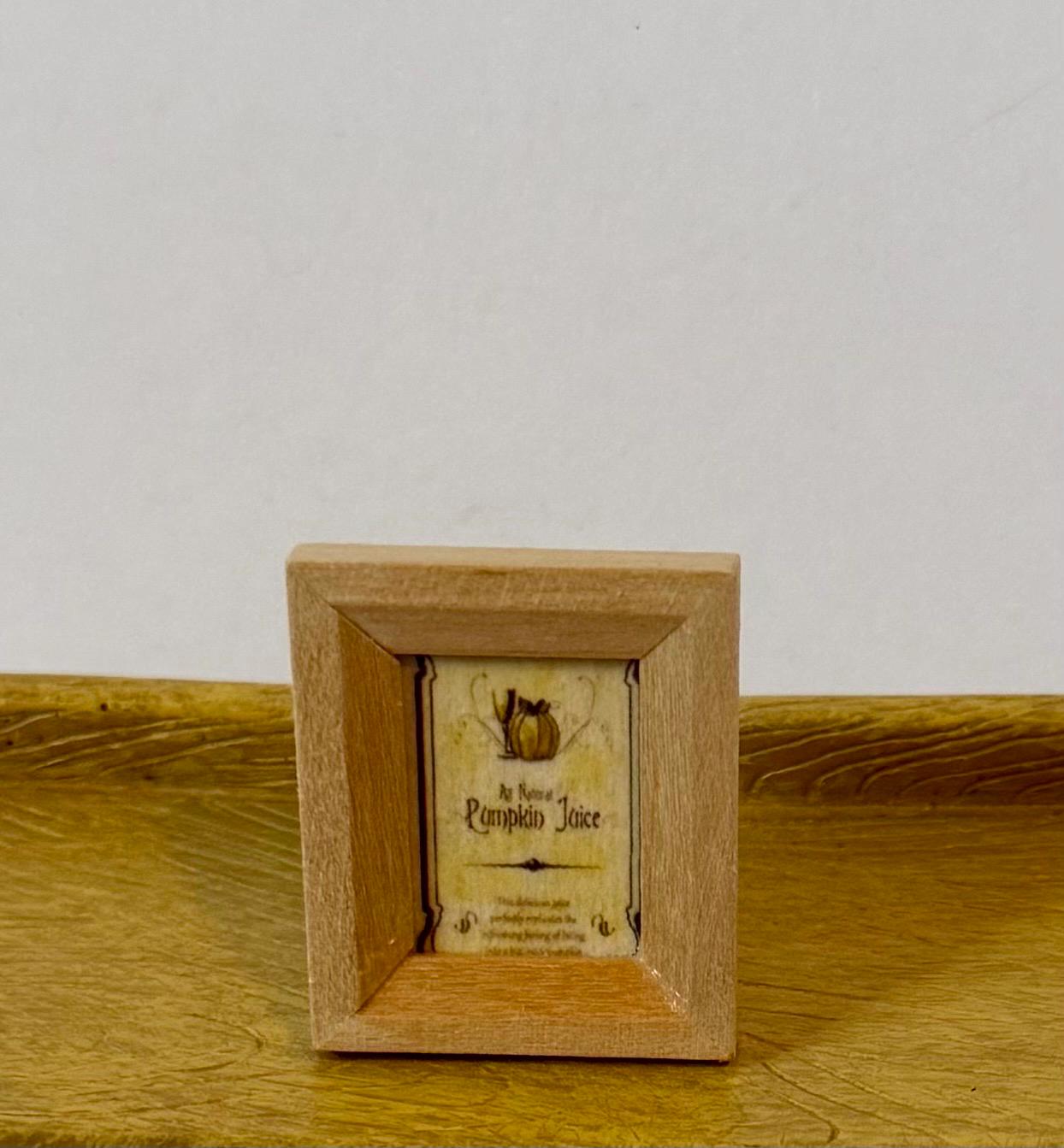 miniature framed apothecary art-1:12 dollhouse scale