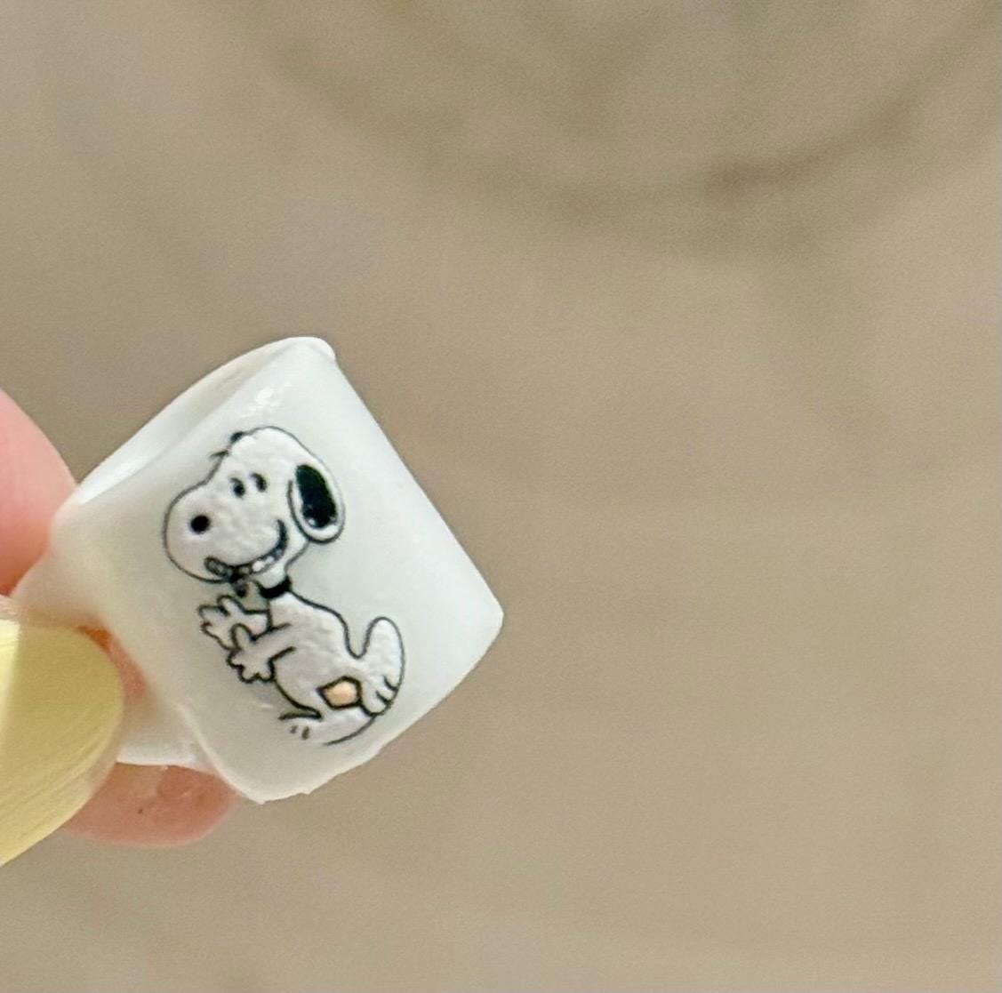 Miniature Snoopy mugs- dollhouse scale