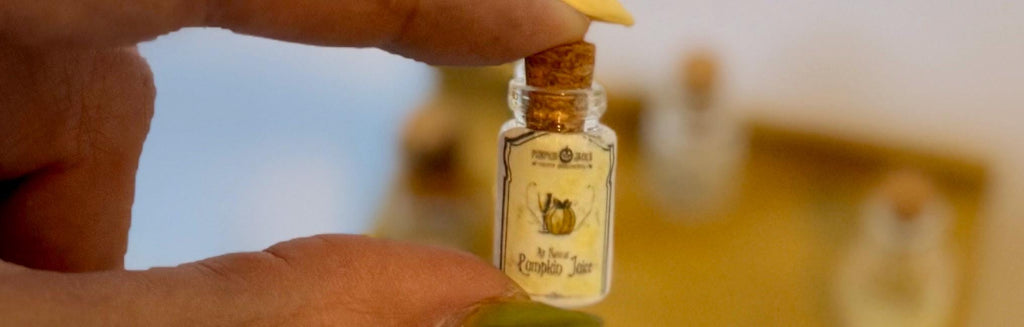 Miniature Apothecary designed Glass Jars with cork