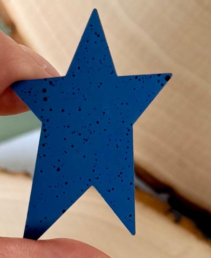 Miniature primitive/rustic Stars-set of 3