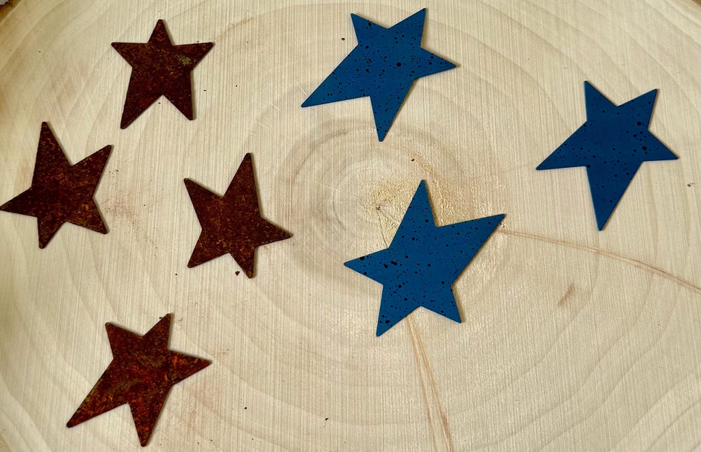Miniature primitive/rustic Stars-set of 3