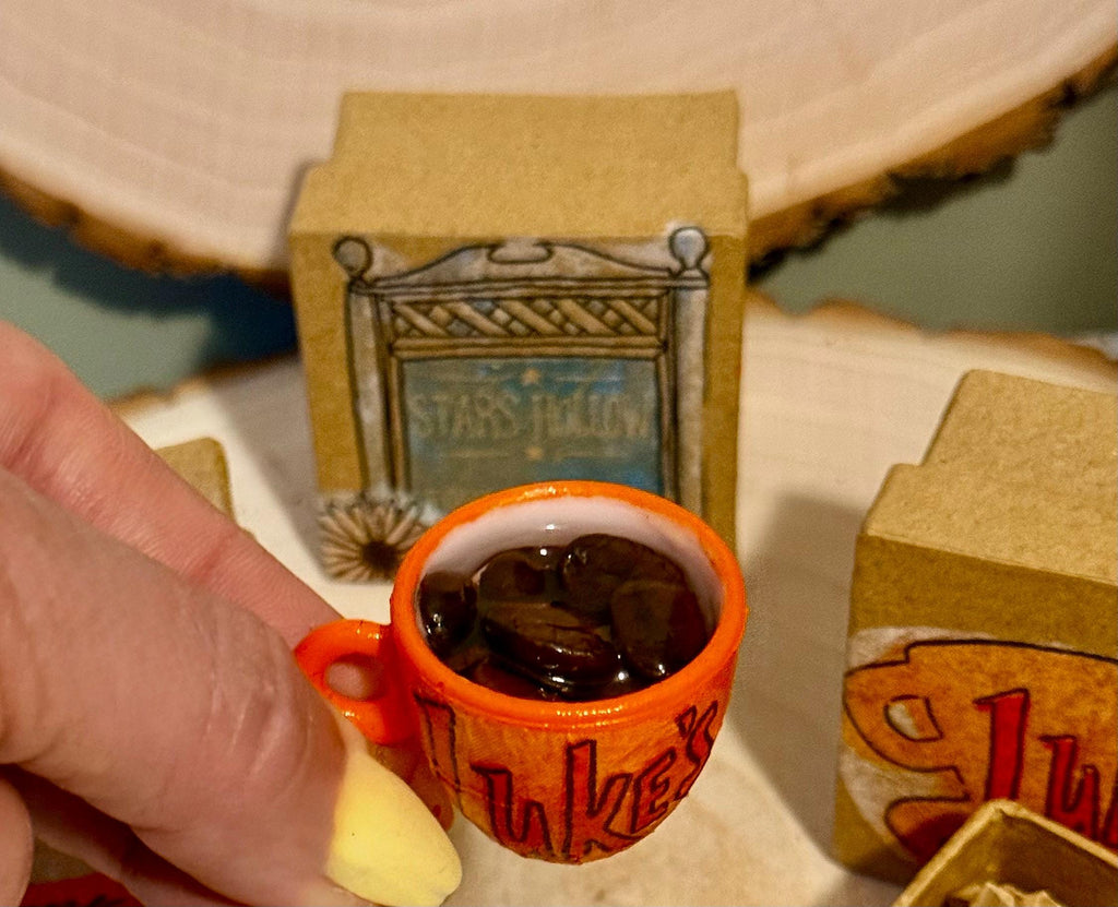 Miniature Gilmore Girl Gift Boxes-With Luke’s coffee miniature