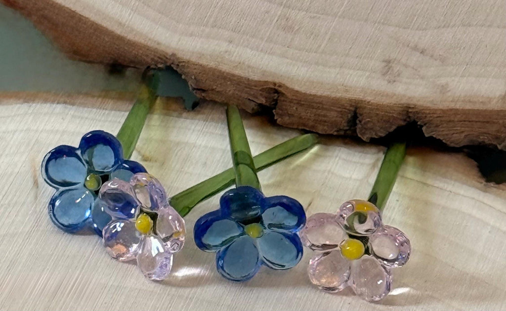 Miniature glass flowers