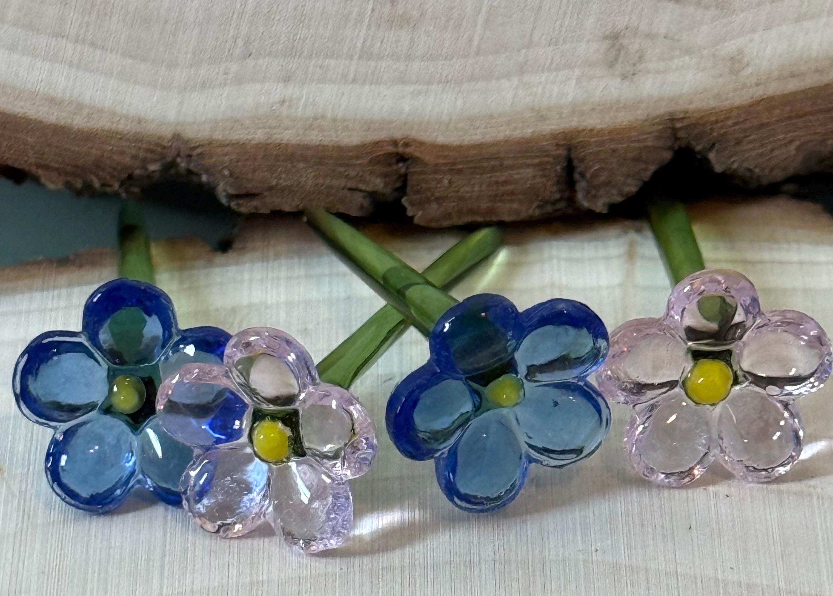 Miniature glass flowers