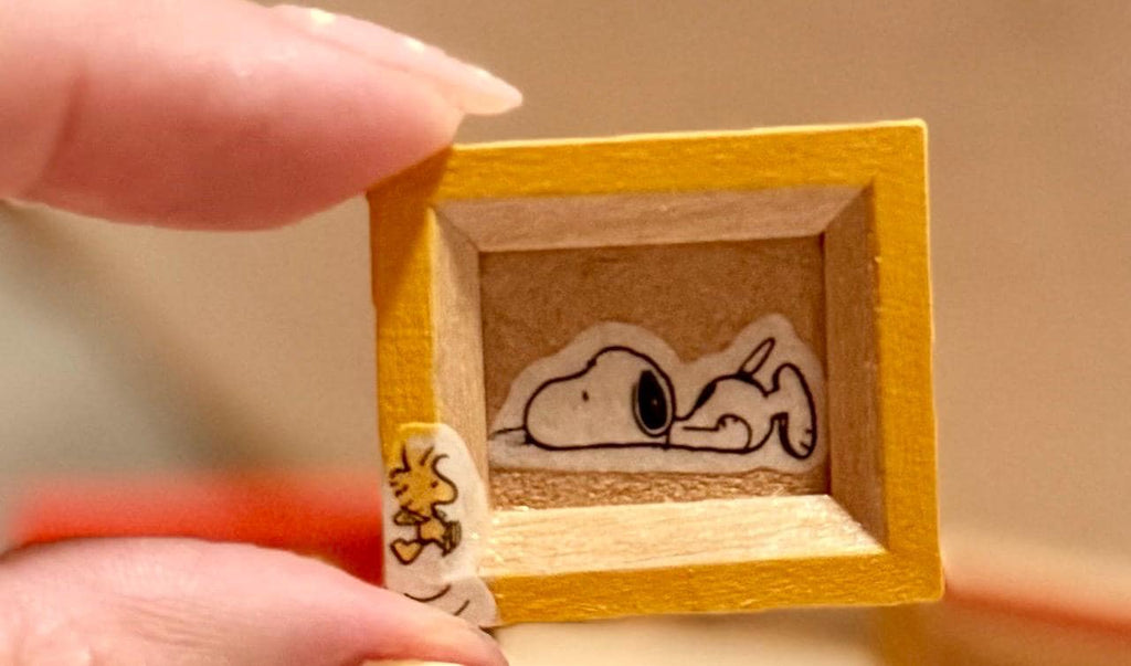 Miniature Picture frames with Snoopy Peanuts design