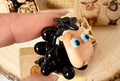 Glass Black Sheep Miniature Gift Box: Animated Character Decor