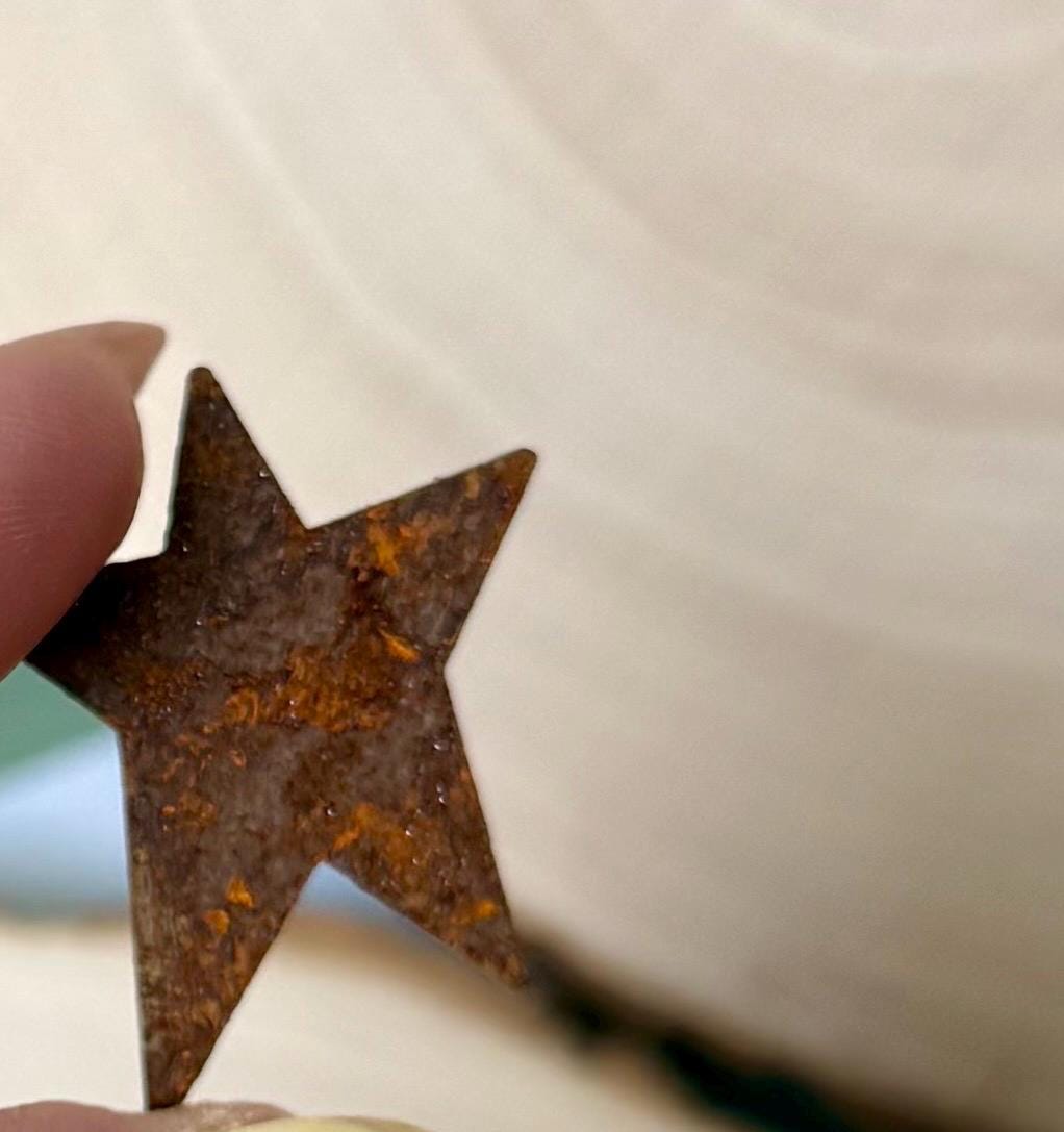 Miniature primitive/rustic Stars-set of 3