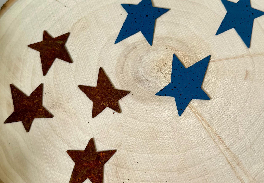 Miniature primitive/rustic Stars-set of 3