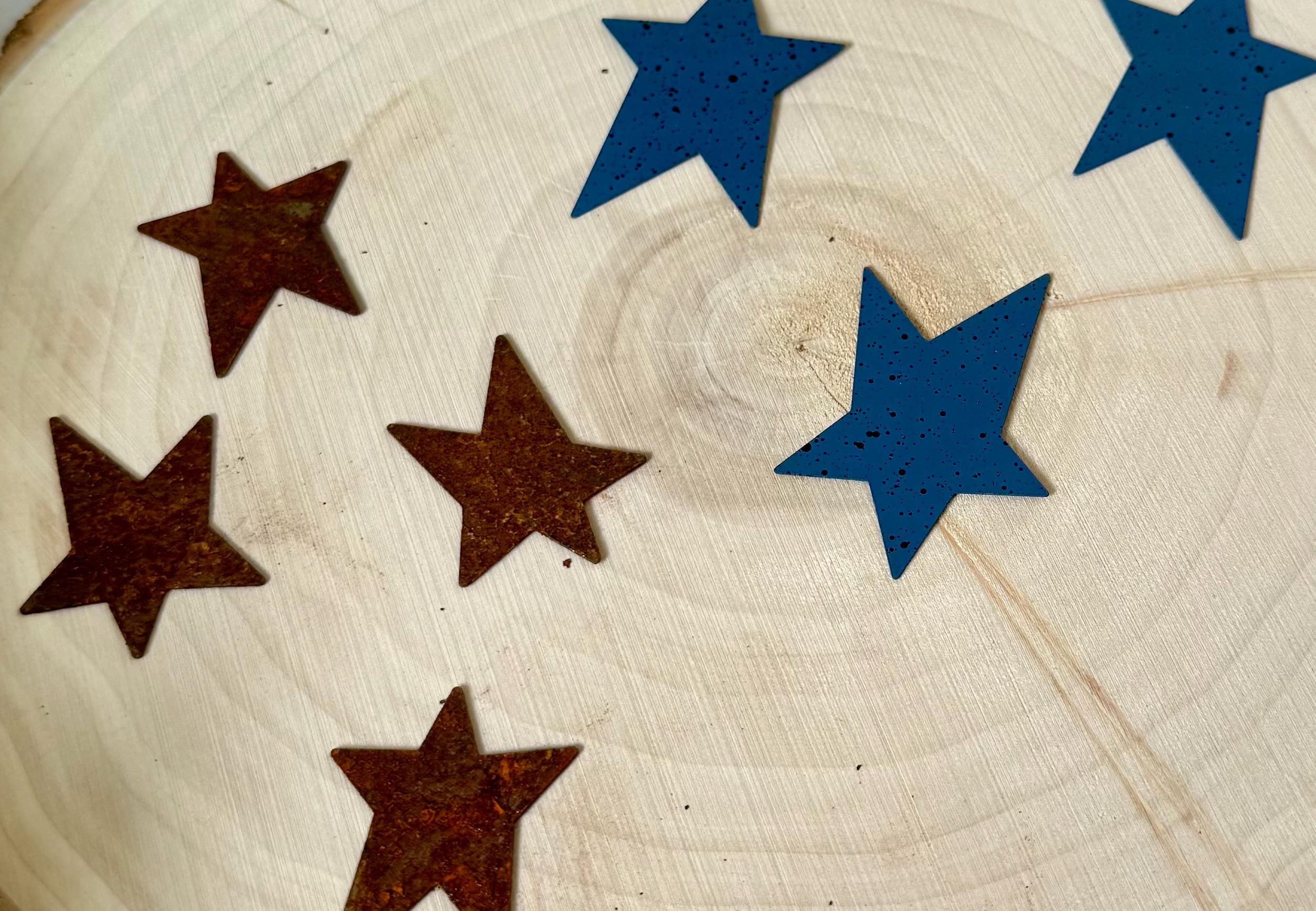 Miniature primitive/rustic Stars-set of 3