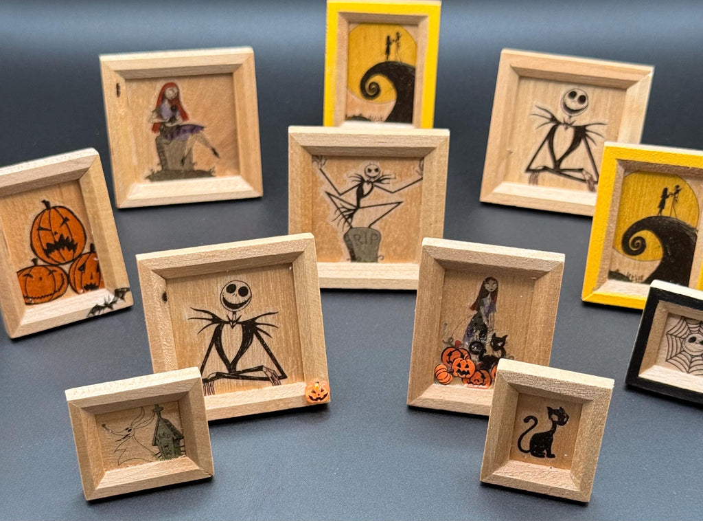Miniature Decorated art frames-Jack skeleton theme