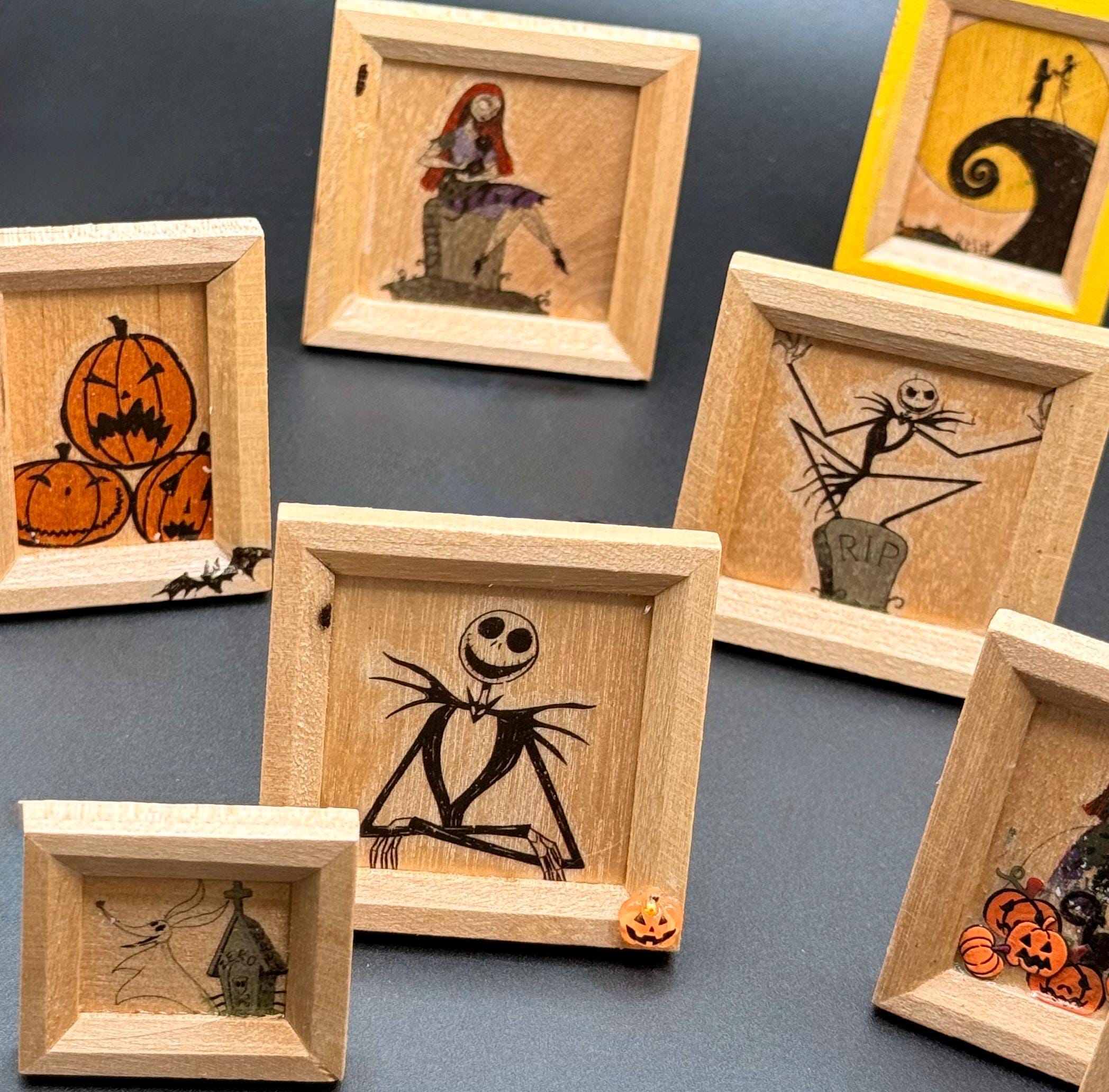 Miniature Decorated art frames-Jack skeleton theme