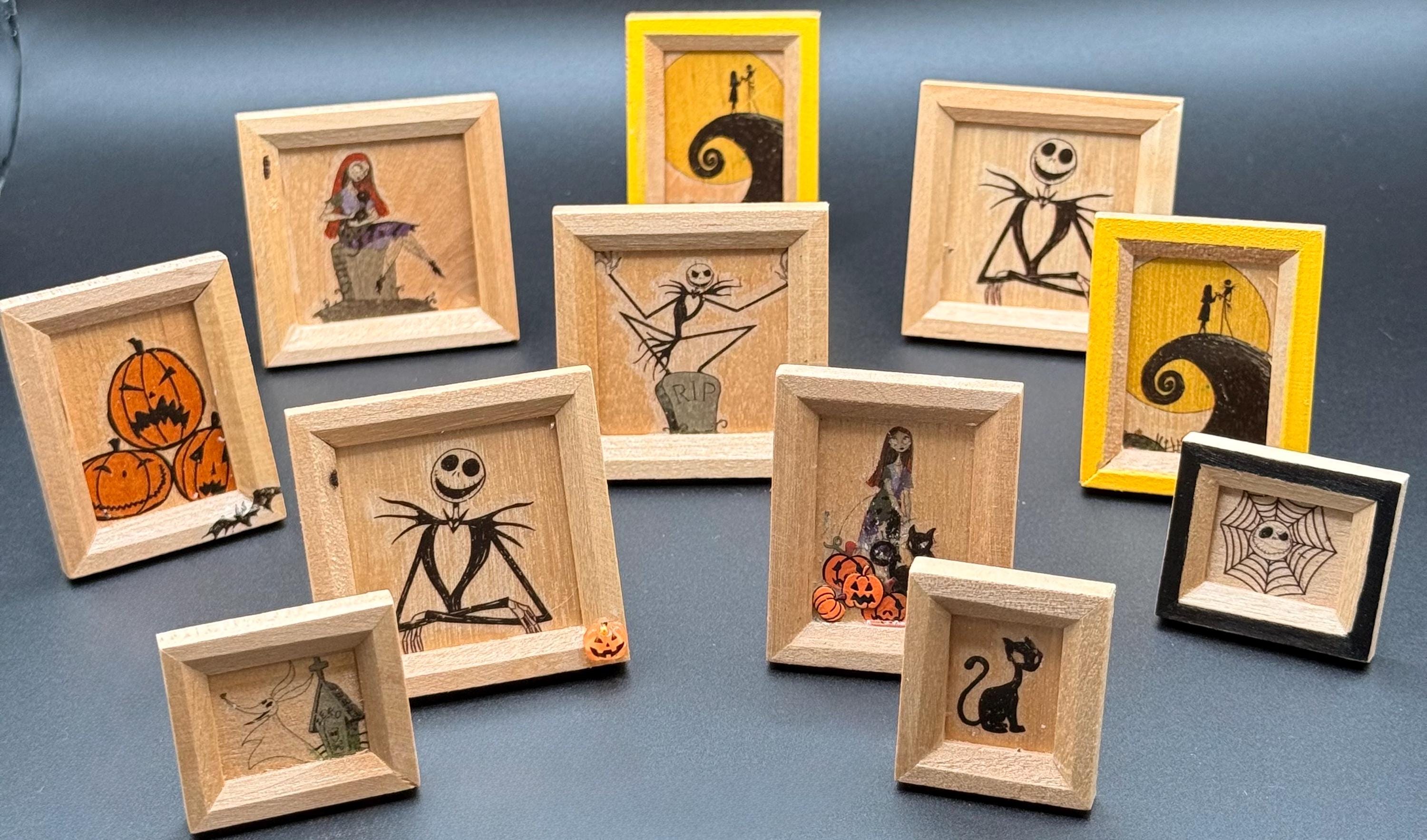 Miniature Decorated art frames-Jack skeleton theme