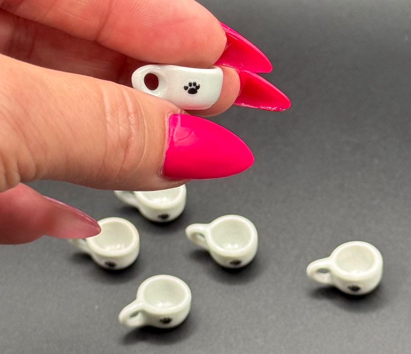 Miniature Paw Print coffee mugs
