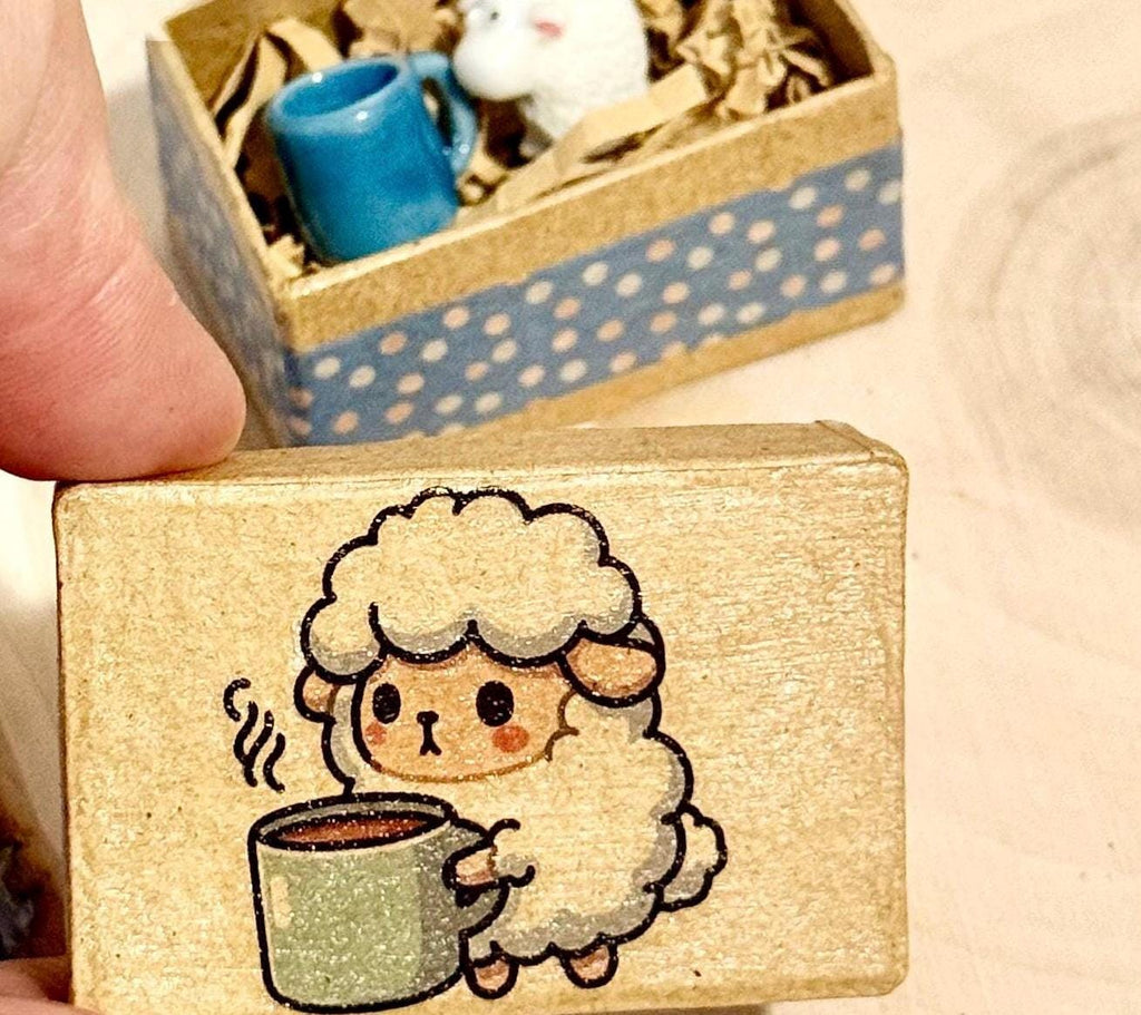 Miniature Sheep Gift Box: With miniatures inside