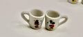 Miniature Mickey and Minnie Mouse coffee mugs-set of 2