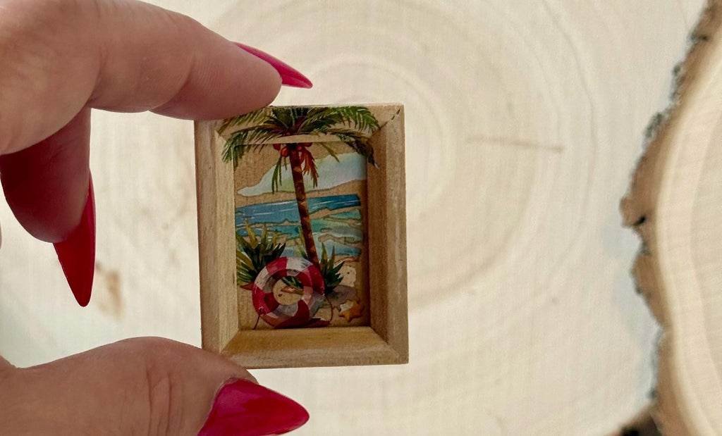 Miniature Picture frames with beach design
