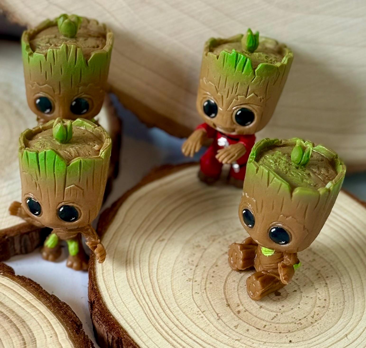 Miniature Marvel Groot figures-4 choices