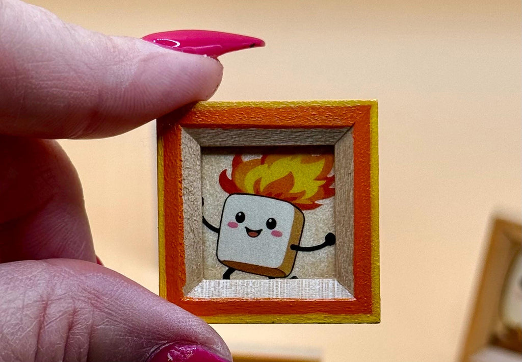Miniature Graham Cracker S'mores  theme framed art