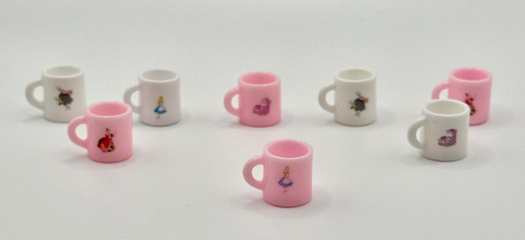 Miniature Alice in Wonderland Coffee cups