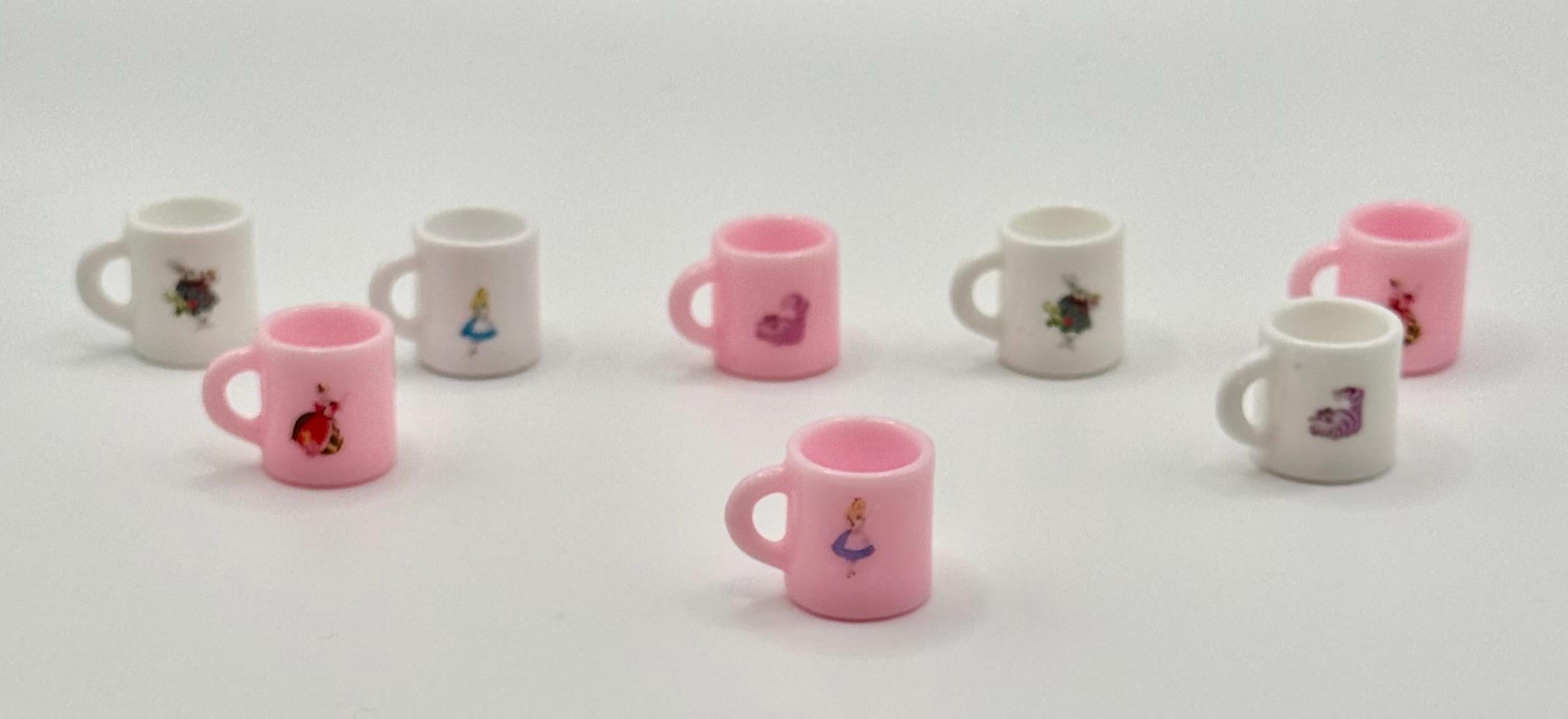 Miniature Alice in Wonderland Coffee cups