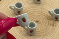 Miniature strawberry design coffee mugs