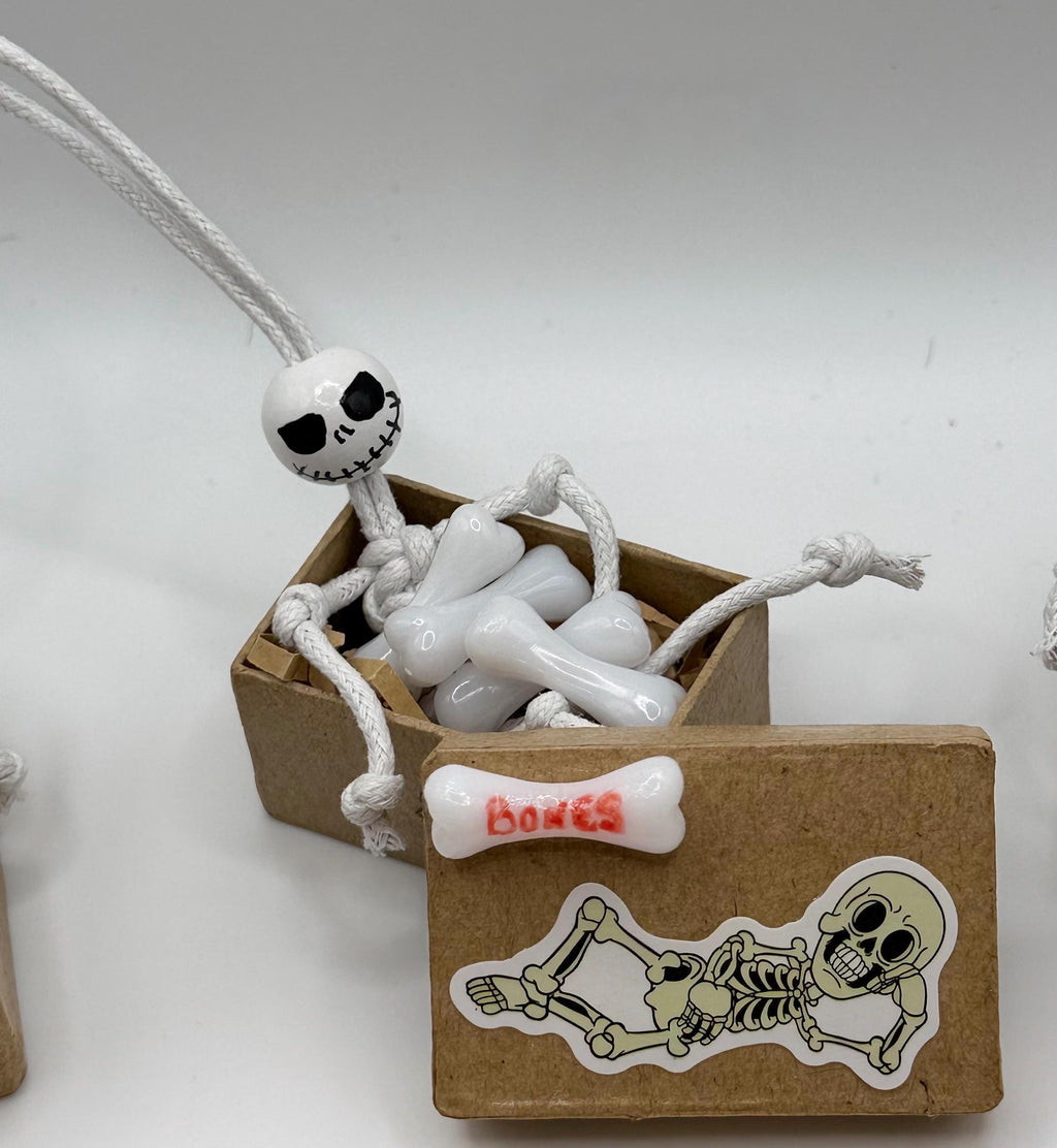 Miniature keepsake gift box-skeleton theme