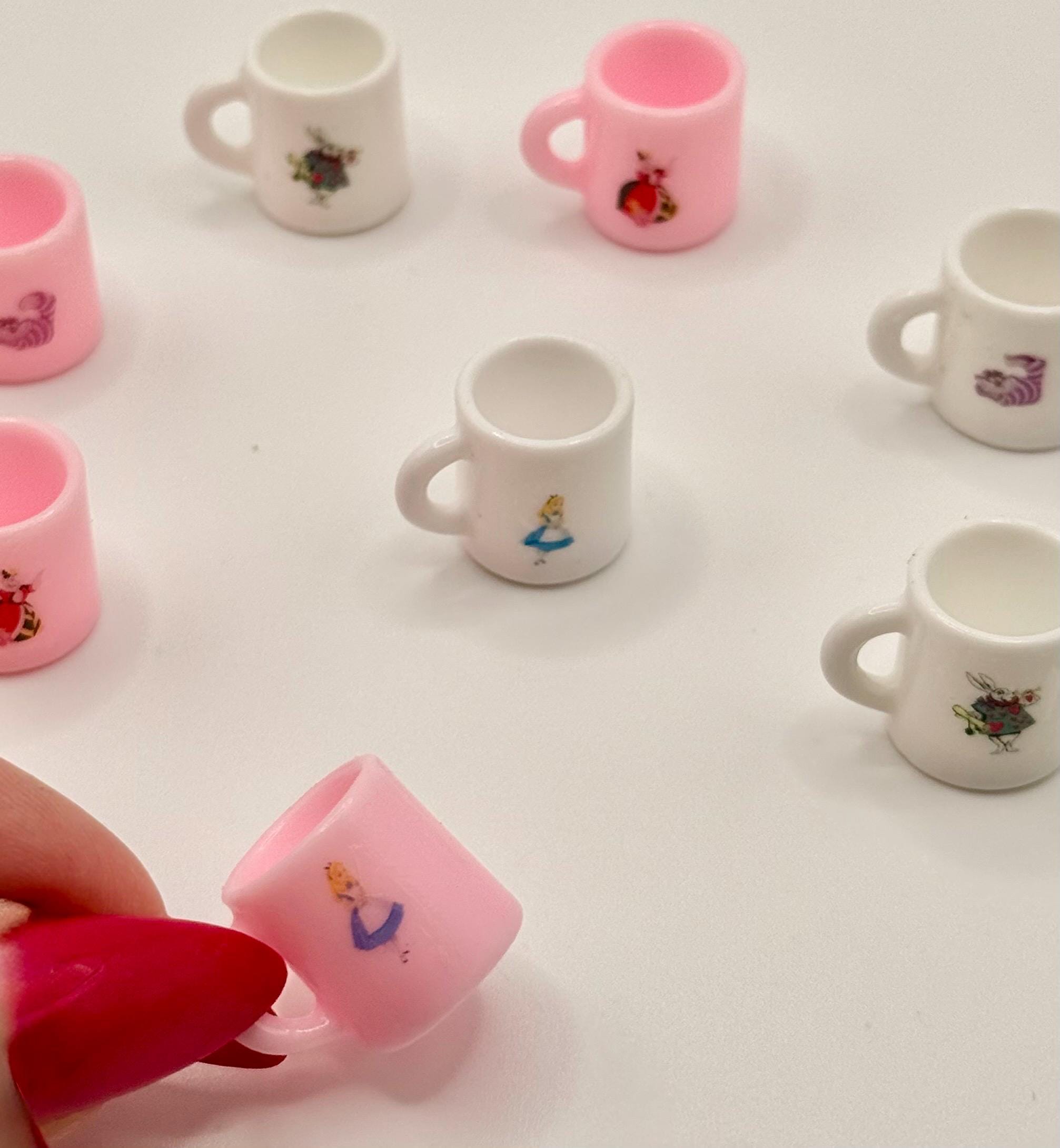 Miniature Alice in Wonderland Coffee cups
