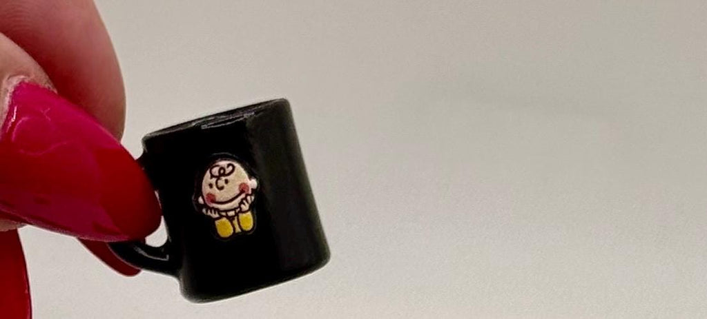 Miniature Snoopy mugs- dollhouse scale