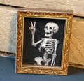 Decorative peace skeleton art framed fridge magnets