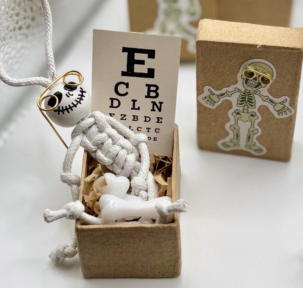 Miniature keepsake gift box-skeleton theme